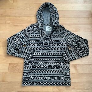 Pacsun On The Byas All Over Print Henley Hoodie